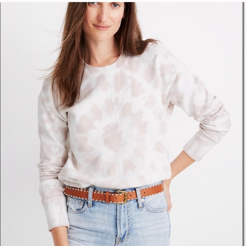 Madewell Tie Dye crop Sweatshirt - Picture 2 of 5